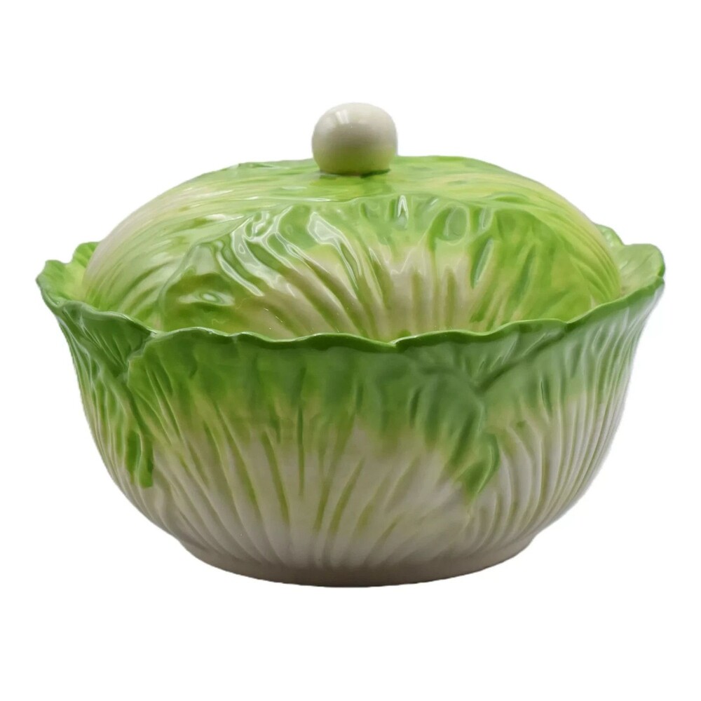 Temp-tations Special Edition 2-qt Cabbage Covered Baker - Ceramic Oven to Table